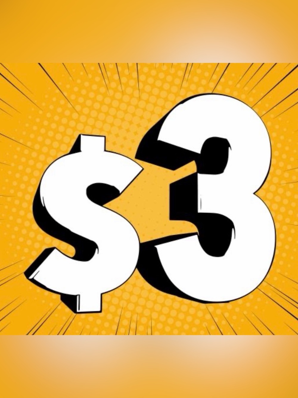 $3 live show only clearance